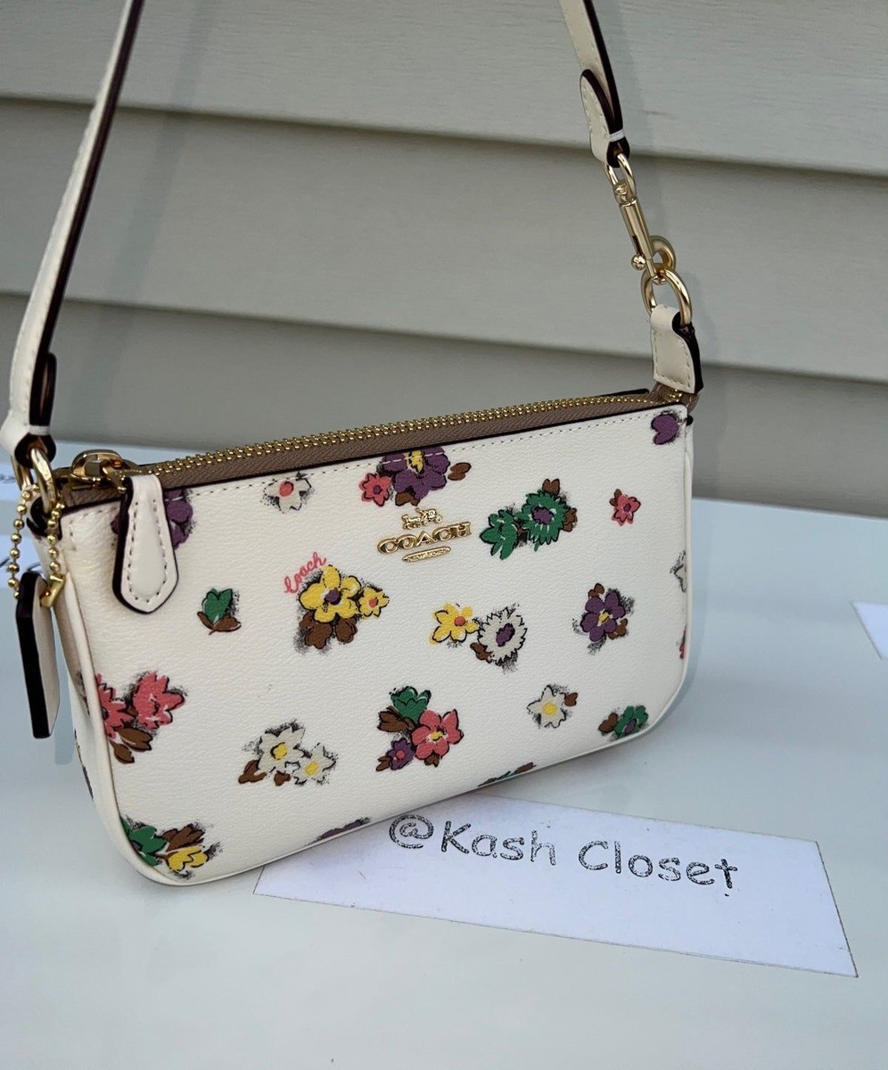 Coach purse wristlet nolita 19 spaced floral field print shoulder