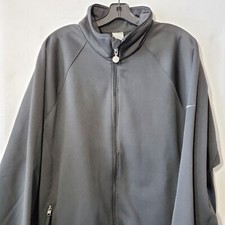 Nike Jacket Men's XXL Fleece Full Zip Black Long Sleeve