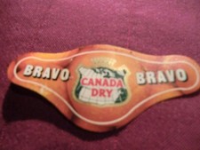 FLASCHENHALS-ETIKETTEN CANADA DRY BRAVO - NEU