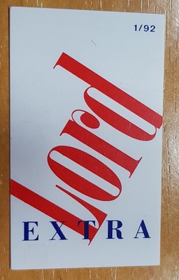 Zigaretten Werbung Bestzustand KLEINE Automaten Karte Lord Extra 1/92 TOP