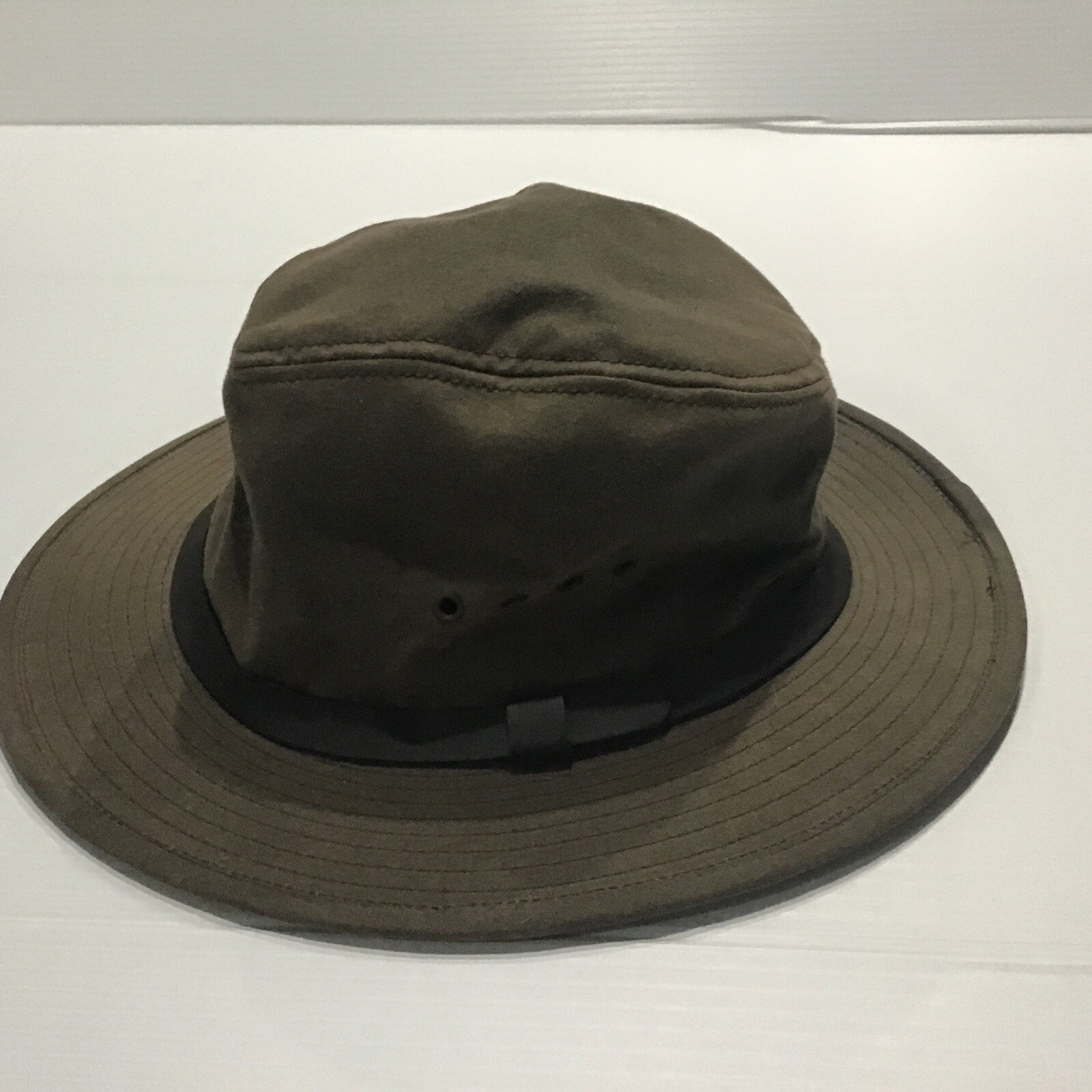 Genuine Filson Brown Tin Cloth Packer Hat 15SH Size … Gem