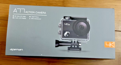 apeman A77 Action Camera 4K UHD, 30M Waterproof, 2in LCD display, 16MP Photo