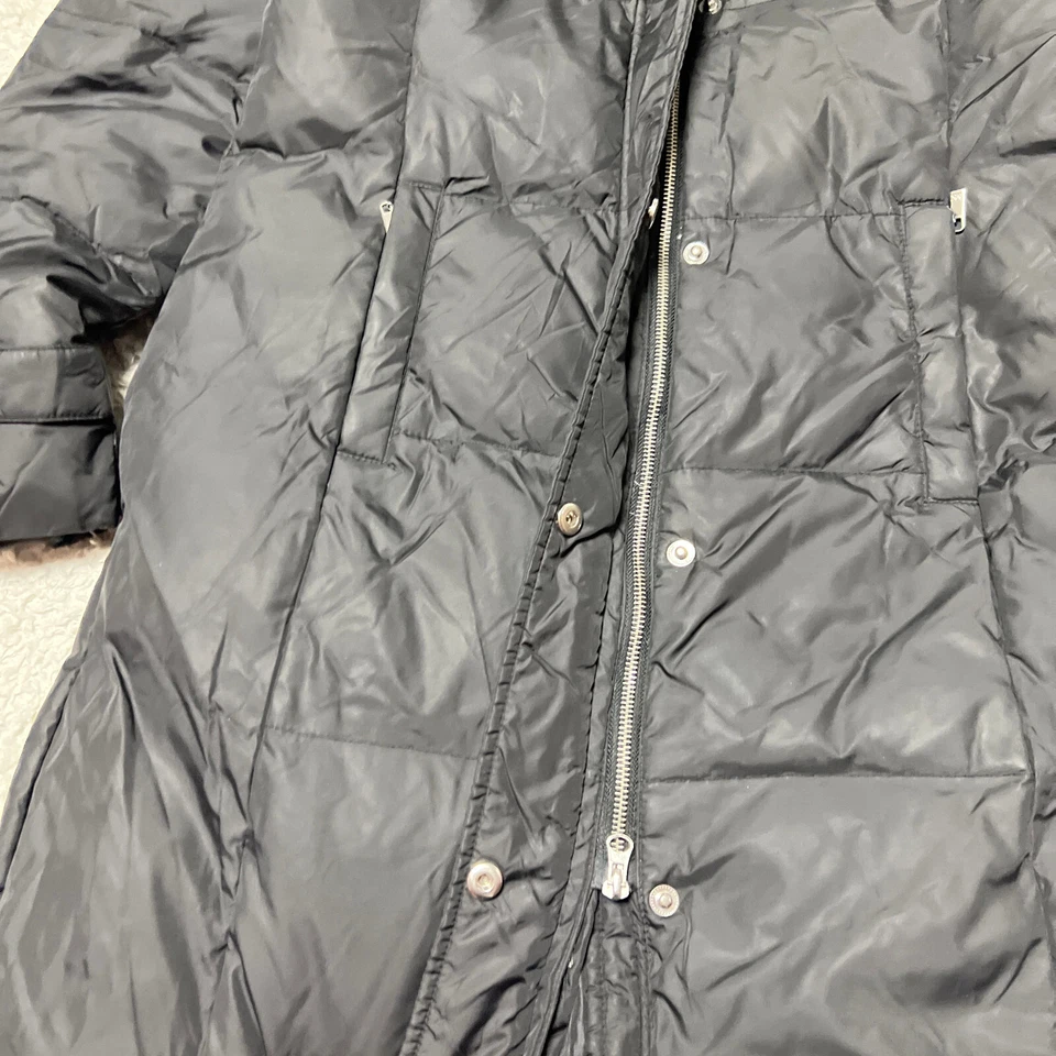 Chaqueta Michael Kors Mujer Mediana Negra Acolchada Abrigo Abombado Piel Sintética Parka Foto 2 de 4