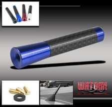 Universal Fit 3 Short Roof Radio Screw Base Type Antenna Bluereal Carbon Fiber Universal Fit 3 Short Roof Radio Screw Base Type Antenna Bluereal Carbon Fiber