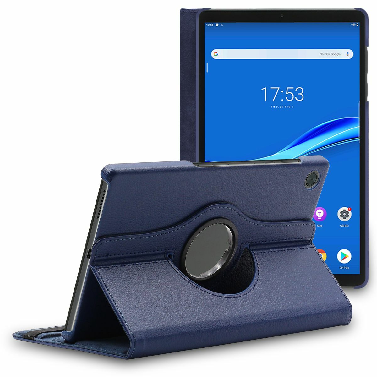 Étui rotatif Lenovo Tab M10 HD TB-X306F, idéal pour lire et cuisiner en mains libres