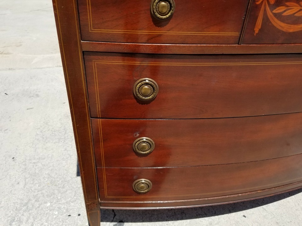 Antique VANLEIGH FURNITURE of New York Mahogany Federal Style Dresser eBay