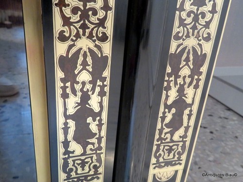 Little Showcase in Boulle marquetry Louis XIV style XVIIIe period perfect condi - Picture 5 of 24