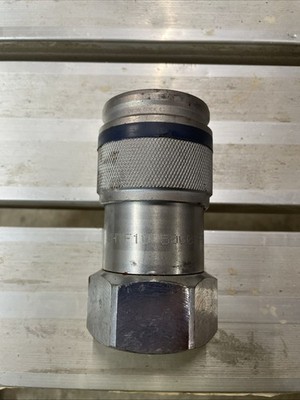 Dixon 8HTF10 Hydraulic Flat Face Quick Coupler 1  5000 Psi Max
