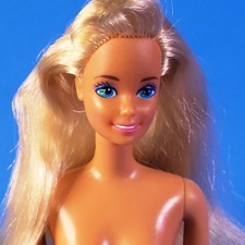 Hawaiian Fun Barbie Doll 1990 Nude Long Hair TNT Waist Tan
