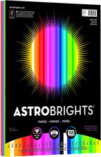 Paper Astrobrights Color Paper, 8.5&rdquo; X 11&rdquo;, 24 Lb/89 Gsm, Spectrum 25-Color Asso