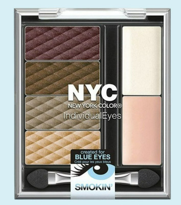 NYC Individual Eyes Eyeshadow SMOKEY Blues 942 Shadows Limited Edition -HTF