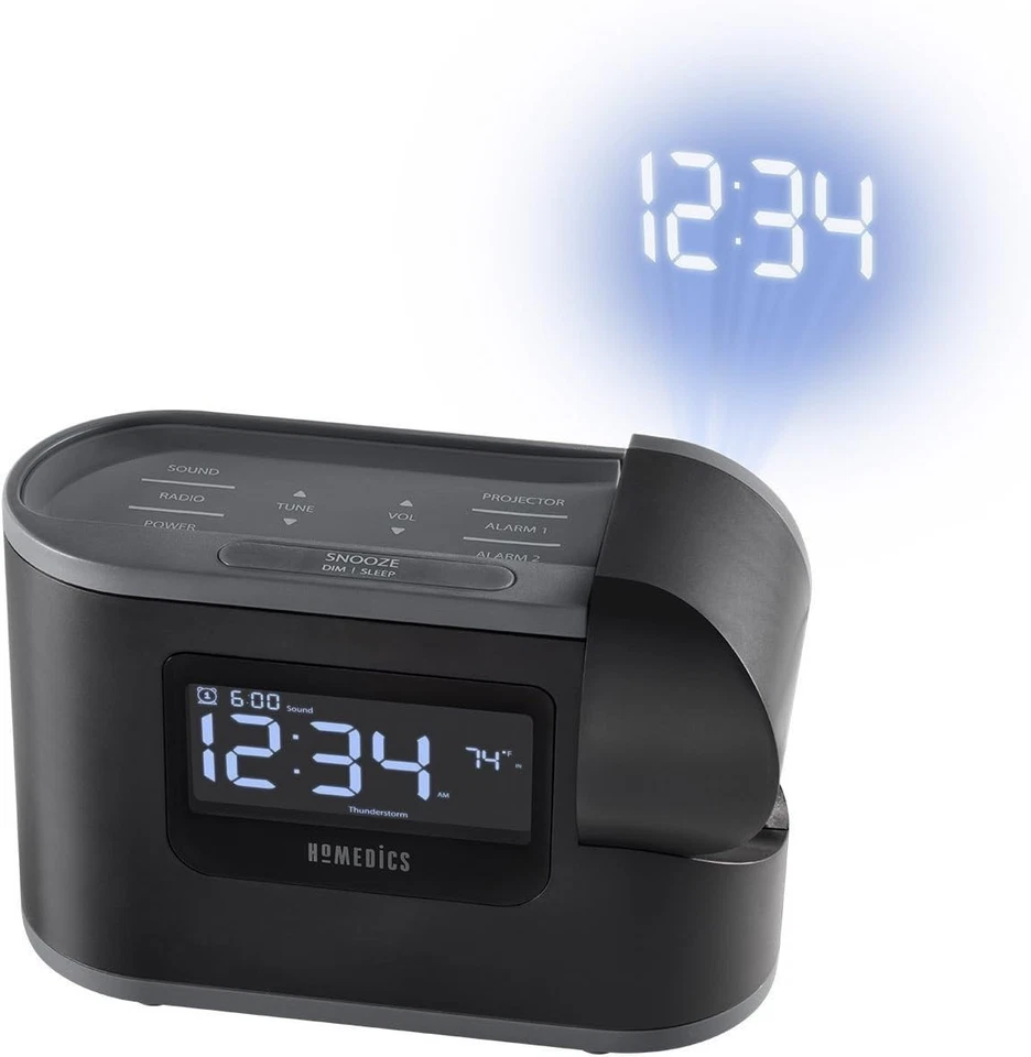 SoundSleep Recharged Alarm Clock & White Noise Machine with Timer & Sensor - Image 4 of 4