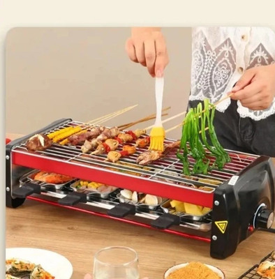 Smokeless Electric Grill Pan Electric Grill Double Layer Grill Pan Kebab Machine