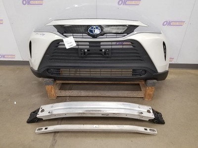 22 TOYOTA VENZA LE AWD 2.5L BUMPER FRONT WHITE 070 WITH GRILLES AND RADAR OEM