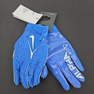 Nike Superbad 6.0 Alpha Blue White WR/TE Football Gloves DJ7796-402 Size 2XL New