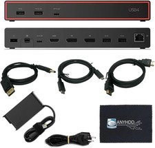USB4 Docking Station Laptop Hub HDMI DisplayPort Ethernet 135W - NIB