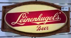 Rare Vintage Leinenkugels Plastic Beer Sign Wall Hanging Light Works