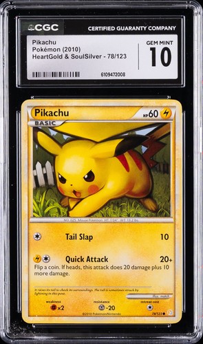 Pikachu graded CGC 10 for sale on eBay