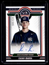 2022 Panini USA Baseball Stars & Stripes Isaiah Ibarra Auto 323/499 USA #ADP1-11