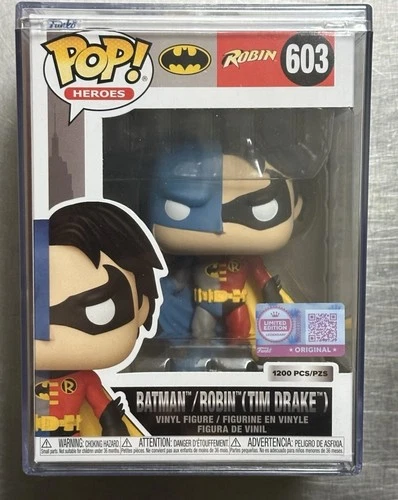 Pop! Batman/Robin (Tim Drake) with Pop! Protector In Hand! #603