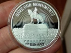 1 Oz .999 Fine Silver Round 45th Donald J Trump "Save Our Monuments" #'d/4500