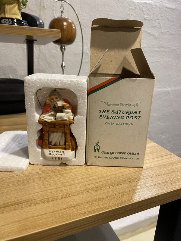1981 Norman Rockwell Christmas Ornament “ Letters To Santa”