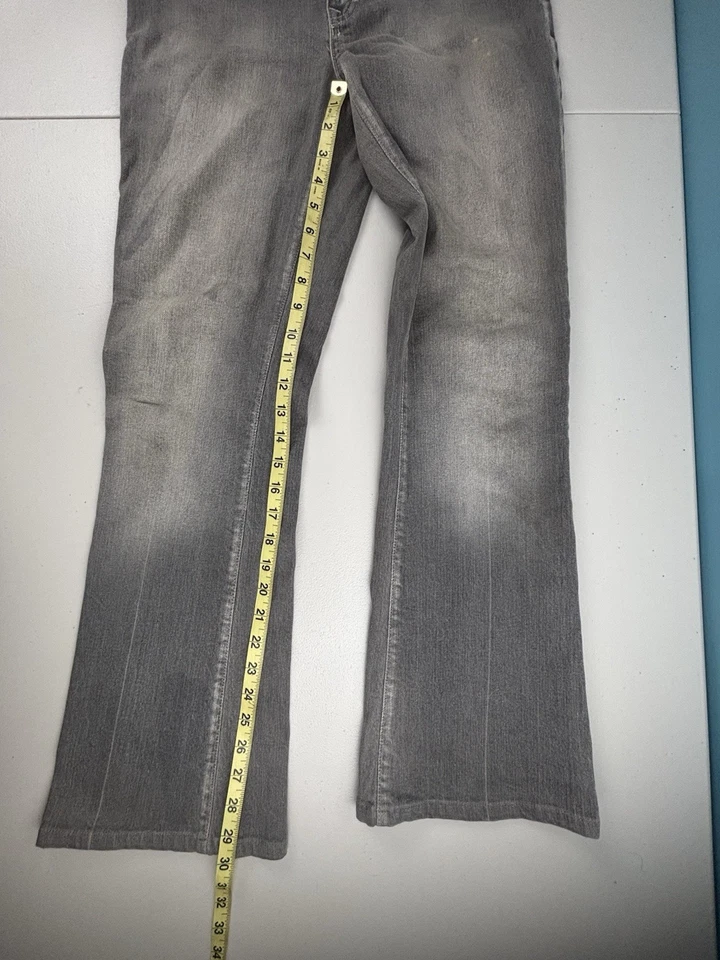 Pantalones de mezclilla FRX Bootcut talla 28 gris elástico corte bota. 28x30 Foto 4 de 4