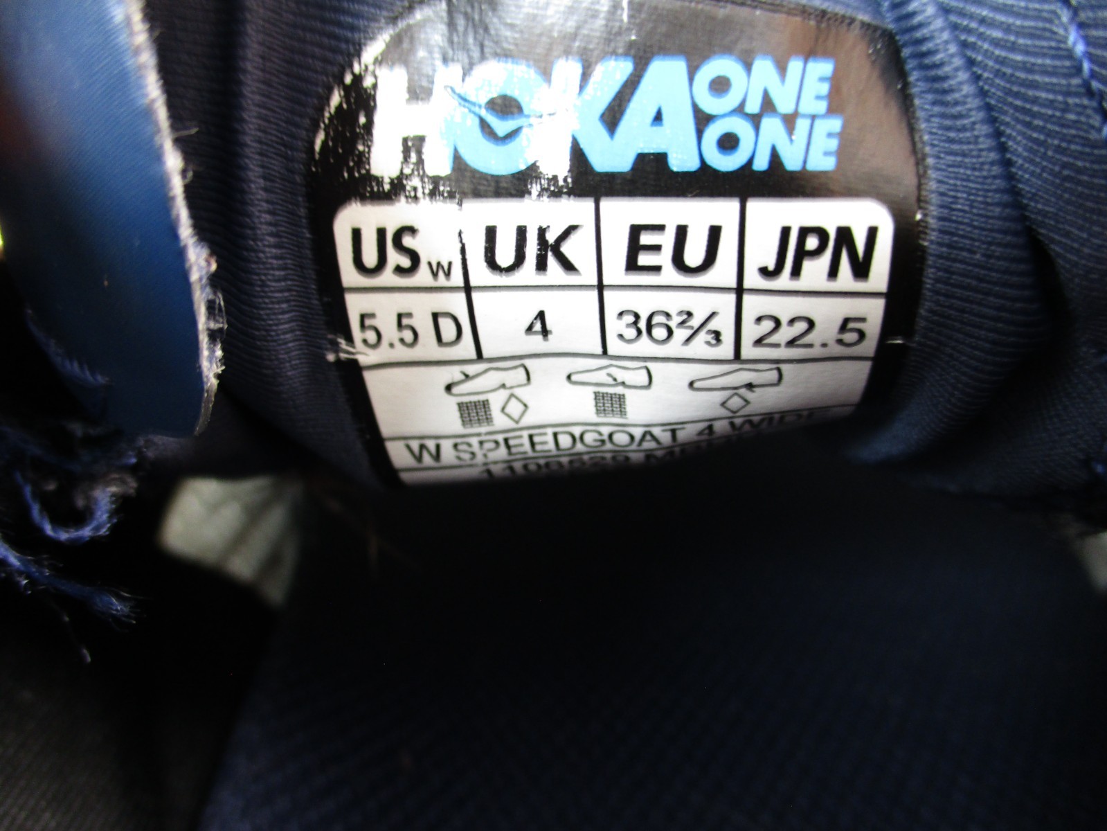 Hoka One One Speedgoat 4 Running Shoes Womens 5.5 D Sneakers Blue Lace Up thumbnail 11