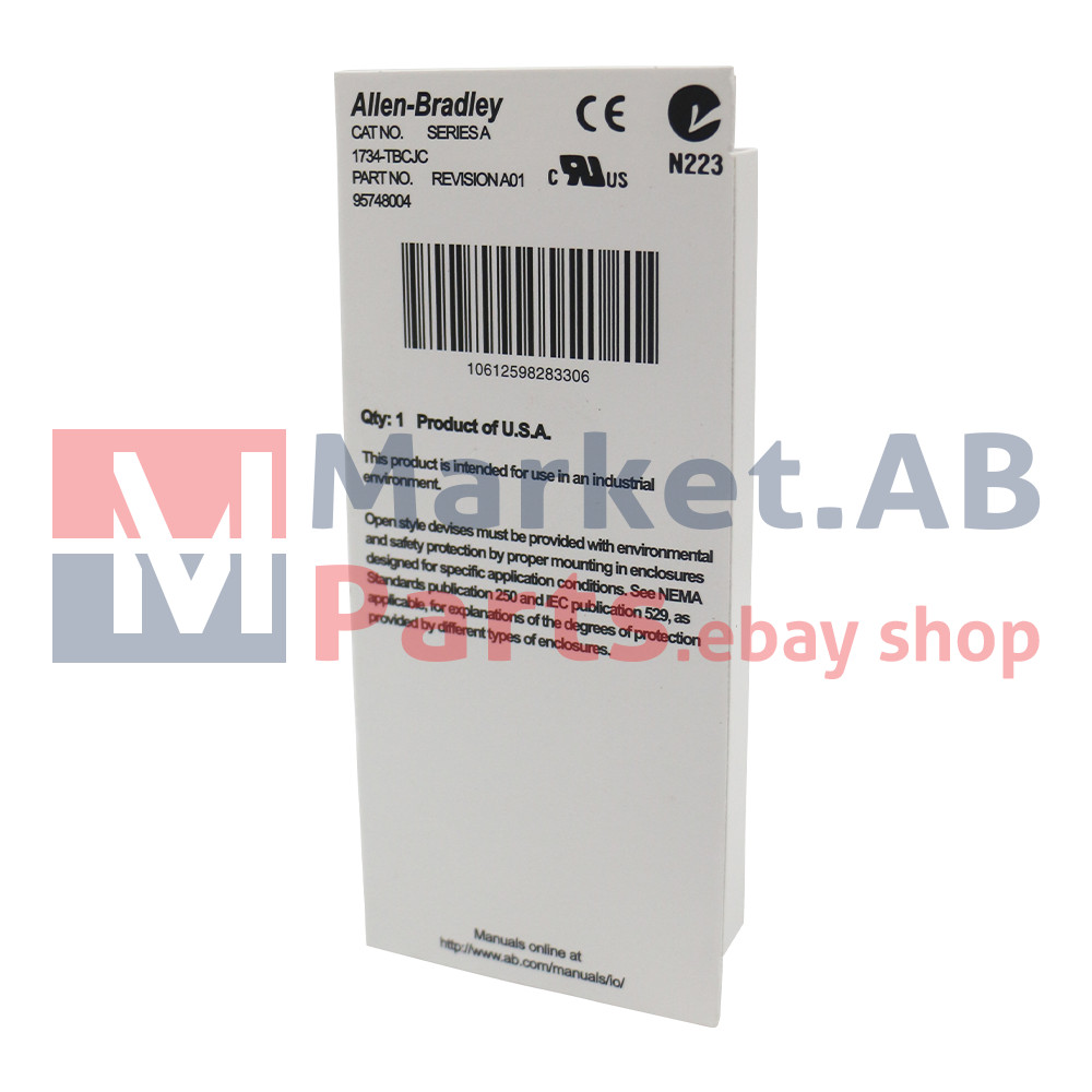 New Allen Bradley 1734-TBCJC Terminal Base POINT I/O AB 1734TBCJC