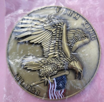 FARM KING SECOND AMENDMENT 2'' CHALLENGE COIN Thomas Jefferson Quote
