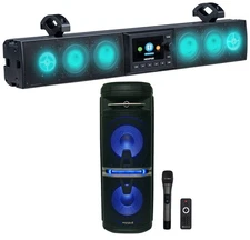 Memphis Audio MXSB24V3 300w 24" ATV/UTV Soundbar w/Bluetooth+House Party Speaker