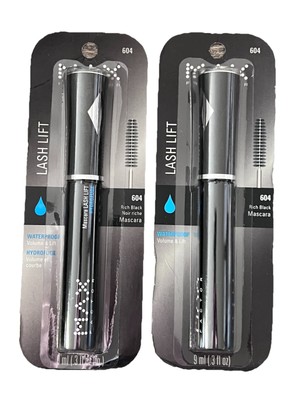 Max Factor LashLift W/P Mascara, # 604 Rich Black, 9 ml (.3 fl oz liq) Pack of 2