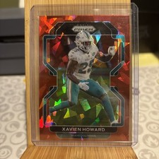 Xavien Howard 2021 Prizm Red Cracked Ice SP Dolphins #111