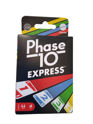 Mattel HXH04 Phase 10 Express Kartenspiel Gesellschaft UNGEÖFFNET NEUWERTIG