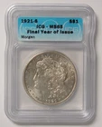 1921 S Morgan Dollar ICG MS65
