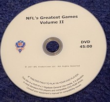 NFL’s Greatest Games Volume II—NFL Films DVD