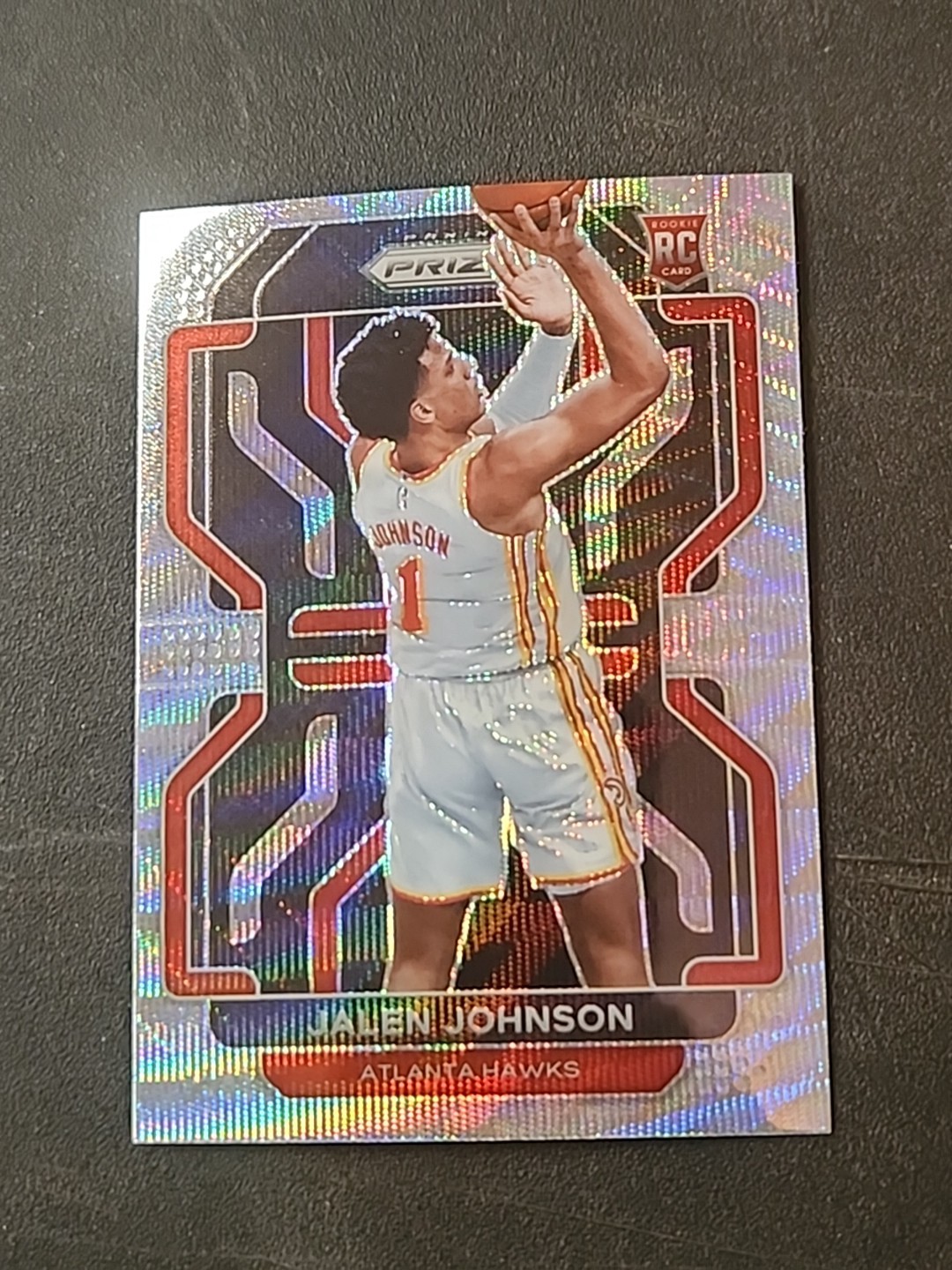2021-22 Panini Prizm Jalen Johnson Hyper Rookie Duke Atlanta Hawks #305 RC