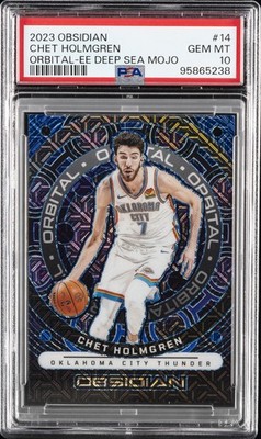 2023 PANINI OBSIDIAN ORBITAL #14 CHET HOLMGREN 4/5 PSA 10