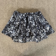 Abercrombie Fitch Shorts Skirt Womens Medium Blue Floral Chiffon Skater Mini