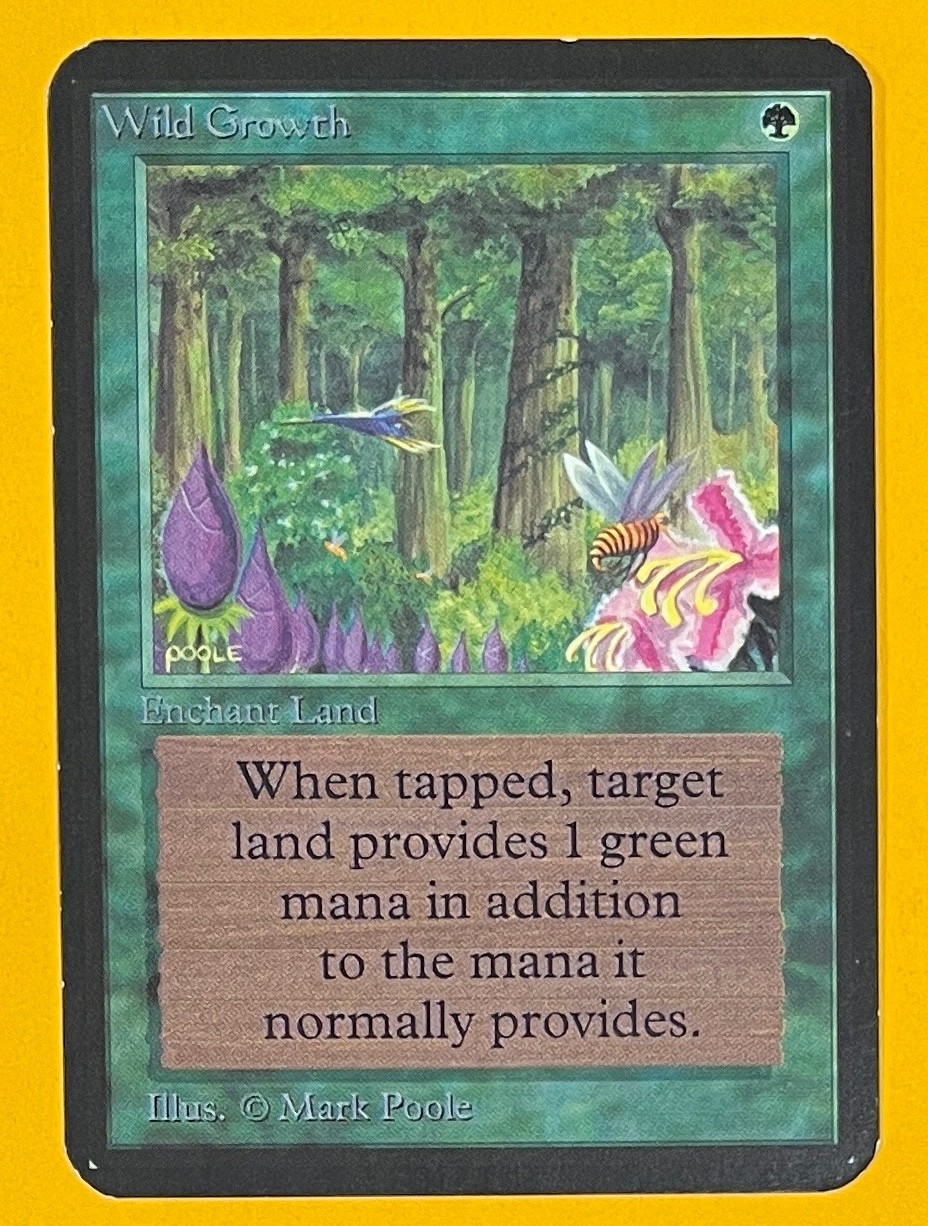 MTG WILD GROWTH Alpha (OldManMTG 013-076)