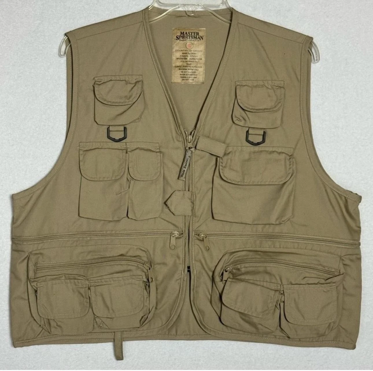 Master Sportsman Vest Mens Large Khaki Fishing Utility Multi Pocket Outdoor
Opens in a new window or