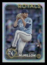 2024 Topps #571 John McMillon Rookie Rainbow Foil Kansas City Royals