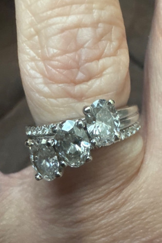 14 carat diamond white gold engagement ring lab created diamonds