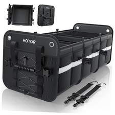 Trunk Organizer for SUV   Car Storage Box with Reflective Strips, Collapsible