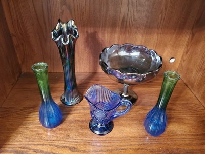 6 Pieces Collection  of Vintage Glassware  Featuring Vintage Indiana Glass