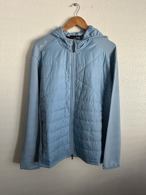 Polo Ralph Lauren Hybrid RLX Golf Athletic Hoodie Jacket Baby Blue Size Large