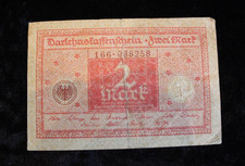 Old Money Note Banknote Loan Cash Notes 2 Mark 1 March 1920