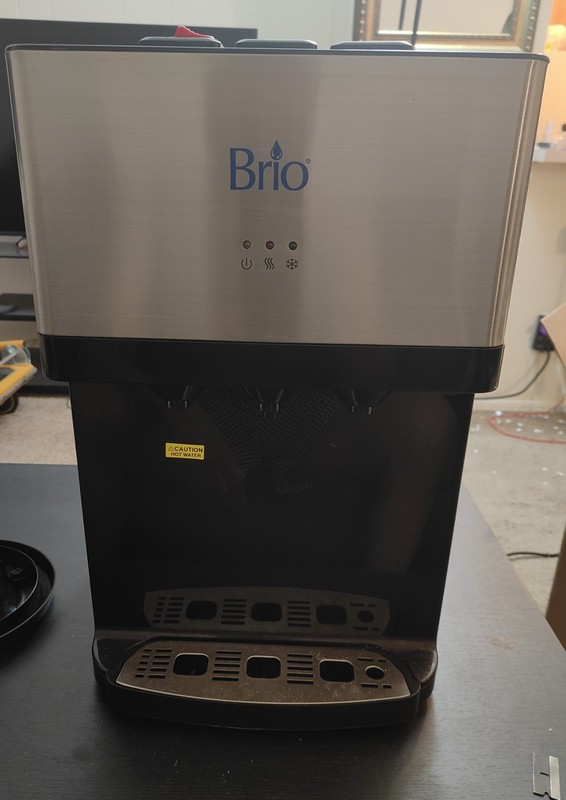 Brio Limited Edition Top Loading Countertop Water Cooler Dispenser with Hot Cold