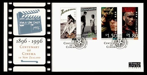 DR WHO 1996 NEW ZEALAND FDC CINEMA ANIV CACHET COMBO $1.80 M69417