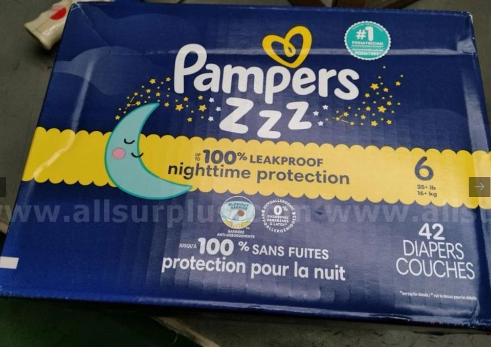 Pampers Swaddlers Overnights Disposable Baby Diapers - Size 6 - 42 Count - Image 3 of 3